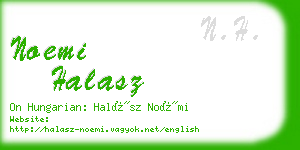 noemi halasz business card